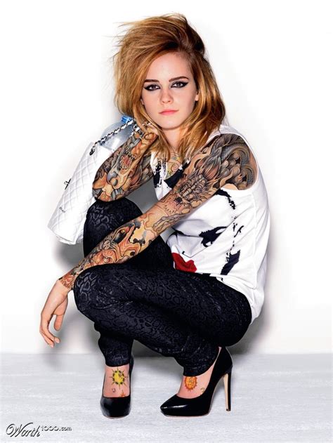 Emma Watson Fashion Girl Tattoos Love Photography