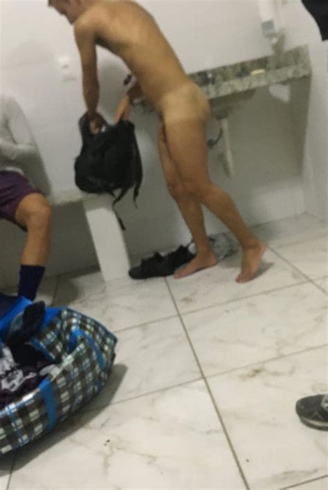 Sexy Tanned Footballer With Shaved Dick Exposed