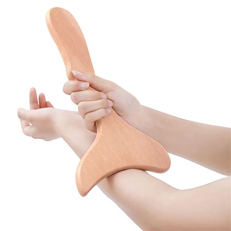 Lymphatic Drainage Tool Wood Gua Sha Therapy Massage Tools Anti Cellulite Paddle Massager