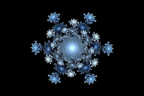 Fractal Snowflake Stock Illustration Illustration Of Shiny 33247066