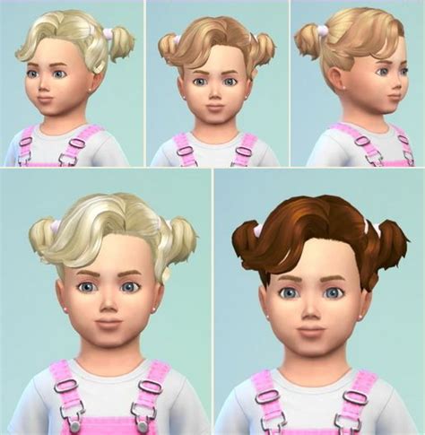 Birksches Sims Blog Toddlers Curly Pigs Sims 4 Hairs Sims Sims