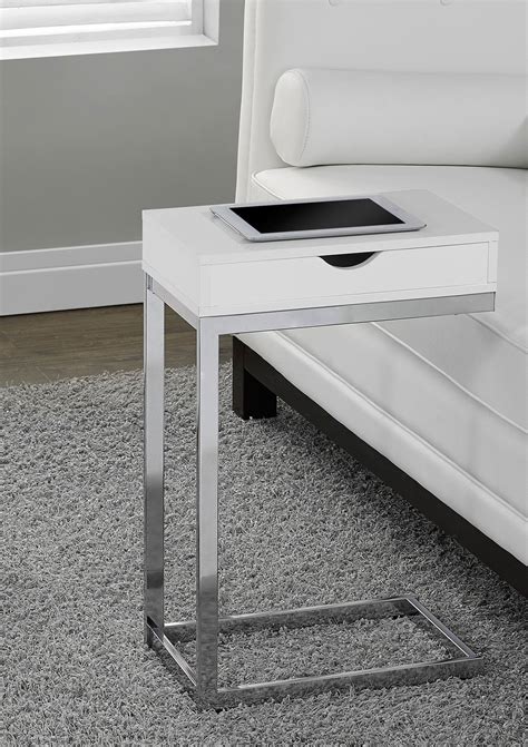 MONARCH Hollow-Core Metal Accent Table | Metal accent table, White accent table, Accent table
