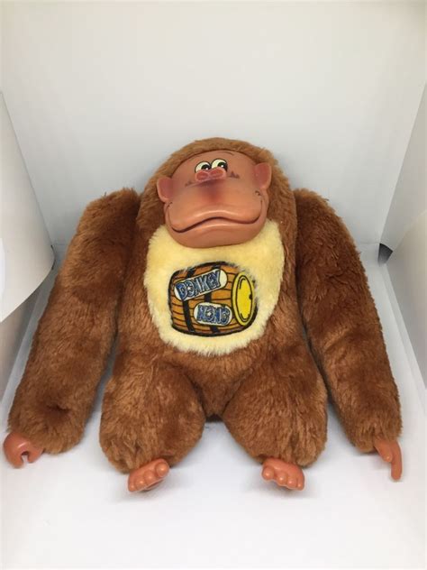 Vintage 1982 Etone Donkey Kong Plush Stuffed Animal Nintendo 7 Gorilla