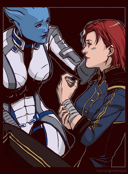 Female Shepard And Liara Fanart Mass Effect Universe Mass Effect Art