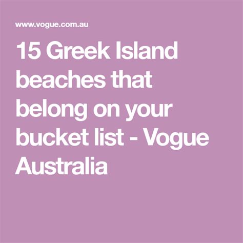 15 Greek Island Beaches That Belong On Your Bucket List Greek Islands