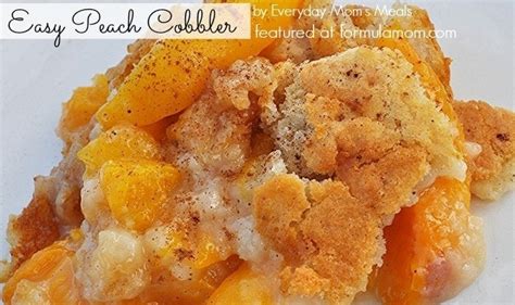 Easy Peach Cobbler The Simple Parent