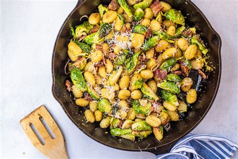 Skillet Gnocchi With Brussels Sprouts Pumpkin N Spice
