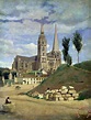Jean Baptiste Camille Corot Chartres Cathedral painting - Chartres ...