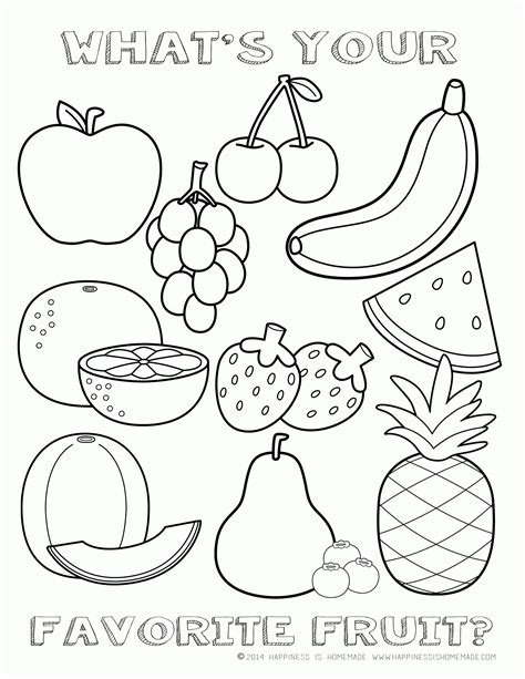 Fruit Salad Coloring Page Download And Print For Free Coloring Home