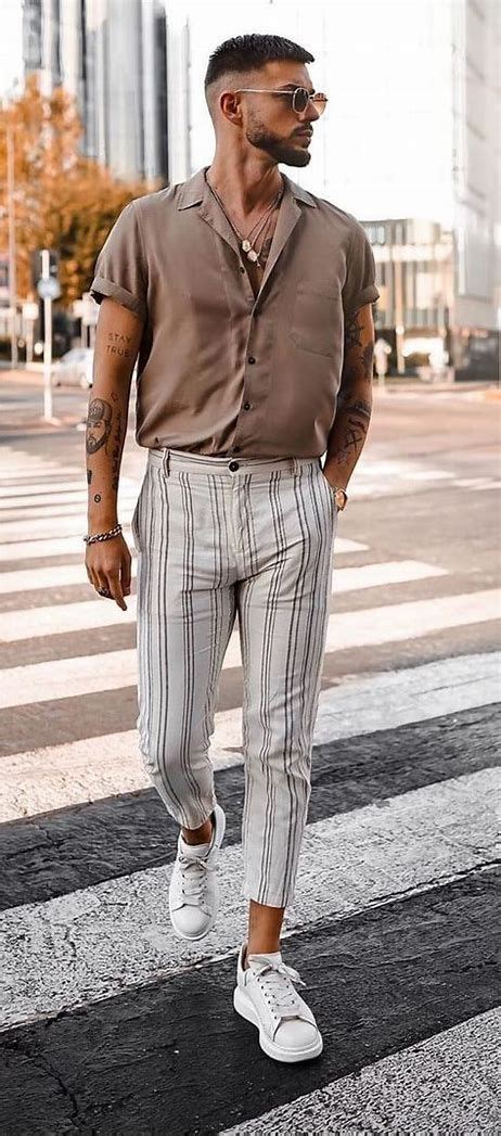 grey formal trouser casual clothing ideas with beige shirt summer outfits 2020 men casual
