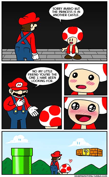 Toad Is Marios Otp Mario Funny Mario Memes Mario Comics
