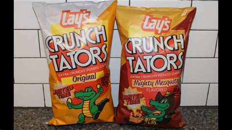 Lays Crunch Tators Extra Crunchy Potato Chips Original And Bbq Mighty