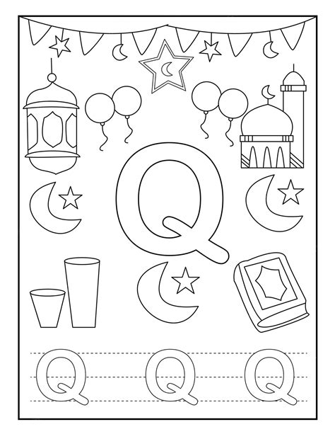 Premium Vector Ramadan Coloring Pages With Cute Designs