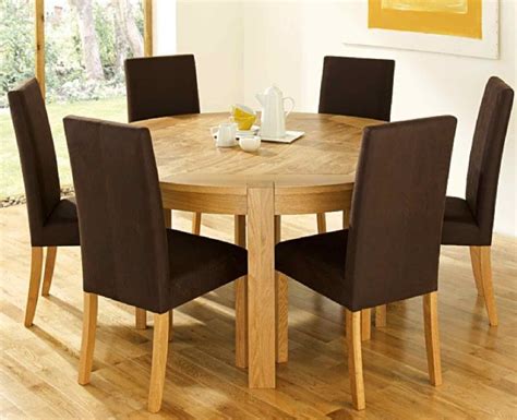 Set (lazy susan table & 6 side chairs), created for macy's. Getting a Round Dining Room Table for 6 by your own ...