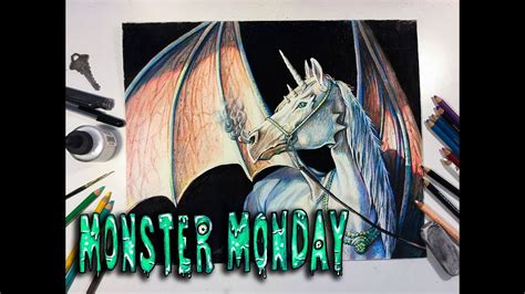 Monster Monday Drawing A Dragon Unicorn Hybrid Youtube