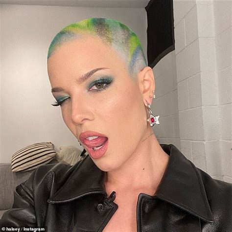 Halsey Shows Off Colorful New Buzz Cut In Instagram Selfie As She