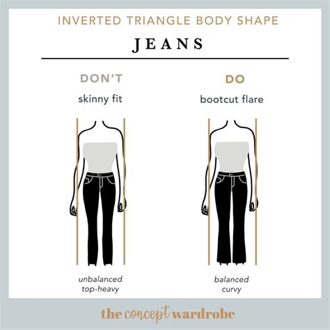 Inverted Triangle Body Shape Jeans Do S And Don Ts The Concept