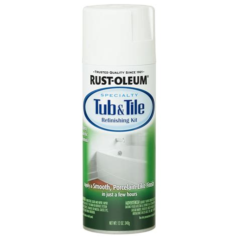 Rust Oleum 280882 Specialty Tub And Tile Spray Paint 12 Ounce White
