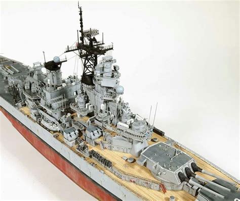 Diorama Model Ships Warship Model Uss Missouri