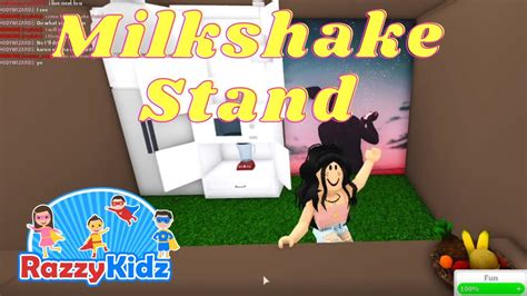 How To Build An Awesome Milkshake Stand And Smoothie Stand In Roblox