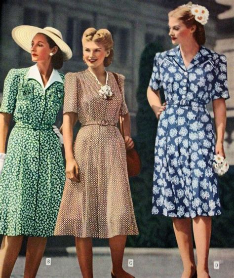 Charming Ladies Dresses Hair Styles And Photo 1940s Fashion Women