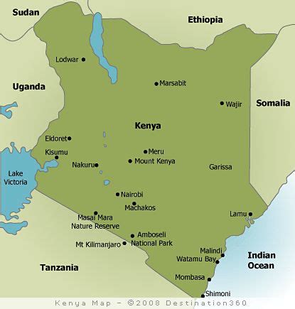 Kenya, officially the republic of kenya (swahili: map of kenya with cities - Google Search | Kenya, Map ...