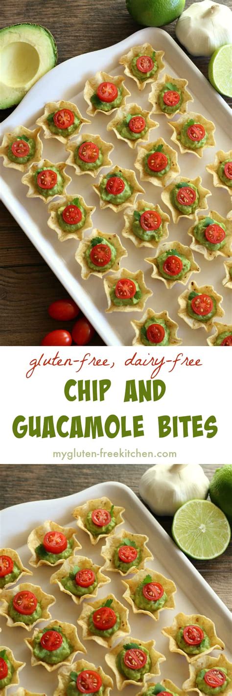 What fancy christmas party is complete without some shrimp cocktail? Gluten-free Chip and Guacamole Bites