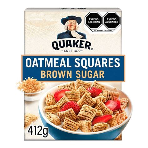 Cereal Quaker Oatmeal Squares Oatmeal Squares Brown Sugar 411 G Walmart