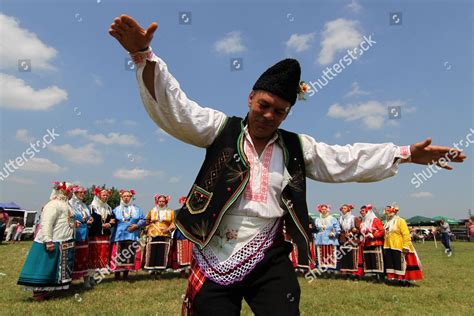 Bulgarian Dancers Wearing Traditional Bulgarian National Editorial Stock Photo Stock Image