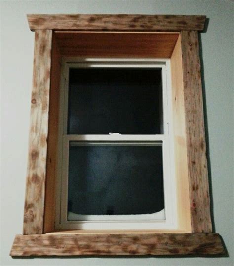 Made These Pine Window Trims Distressed To Look Old By Sanding Low