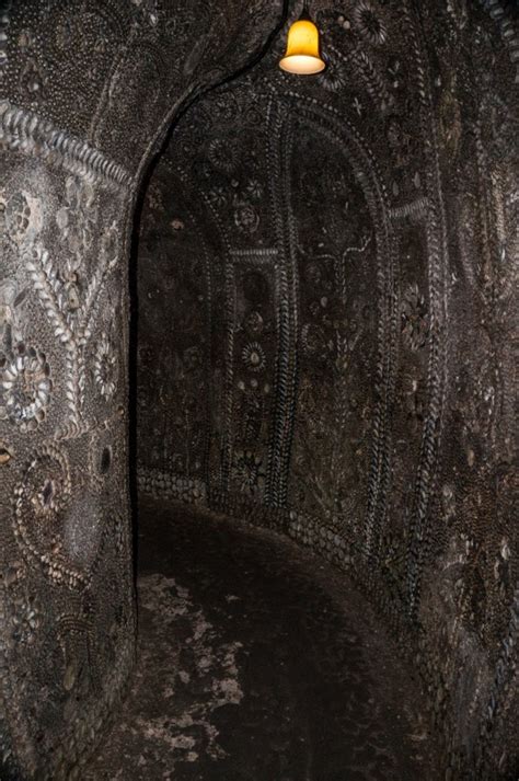 The Shell Grotto Uk Is A Subterranean Passageway With Walls Decorated