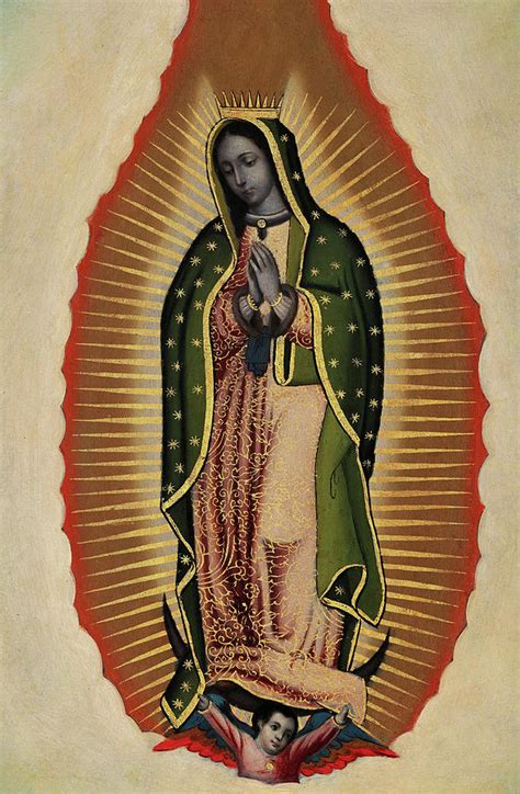 Virgin Of Guadalupe 1780 Painting By Nicolas Enriquez Pixels
