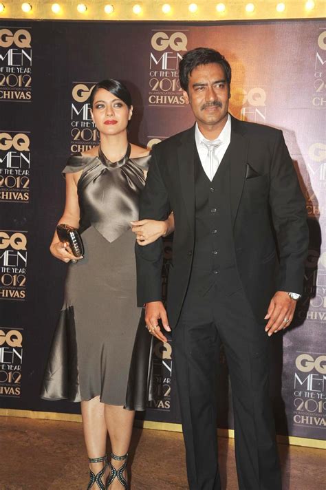 Ajay Devgan With Wife Kajol At Gq Men Of The Year Awards 2012 In Mumbai