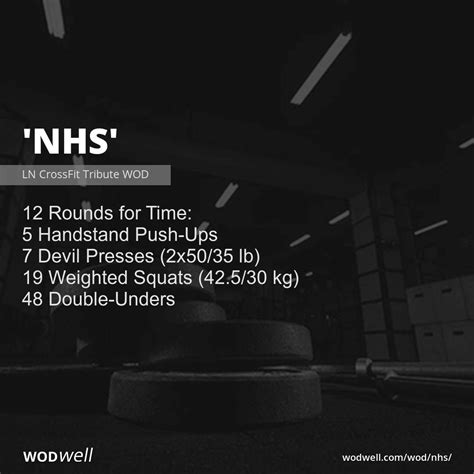 Nhs Workout Functional Fitness Wod Wodwell Wod Crossfit