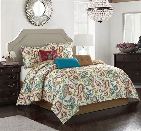 Lanco Daniella 7 Piece Comforter Set Multi Colored Queen Walmart