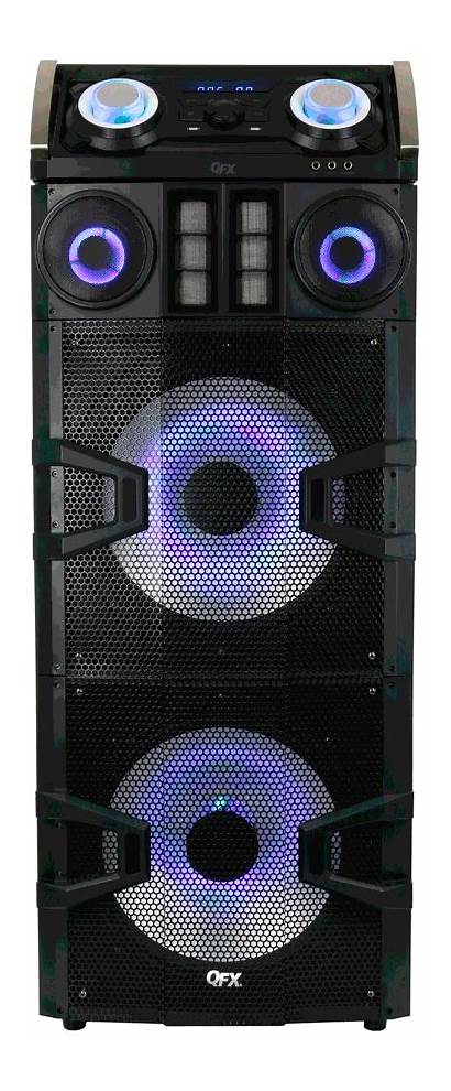 Sbx Bass Speaker Bluetooth Dj Qfx Tower