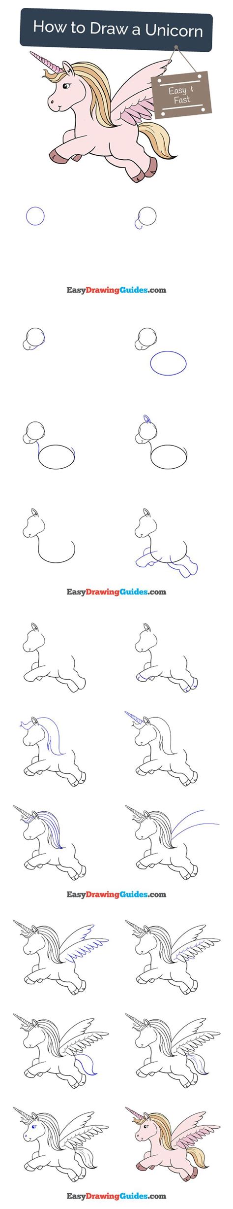 How to draw a mermaid and unicorn for kids mermaid and unicorn drawing and coloring pages. How to Draw a Unicorn in a Few Easy Steps | Unicorns, Drawings and Tutorials