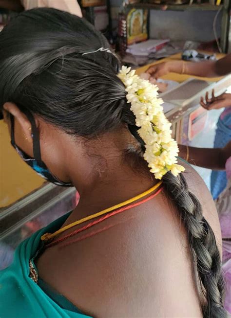 village barber stories tamil village women s oiled traditional long hair