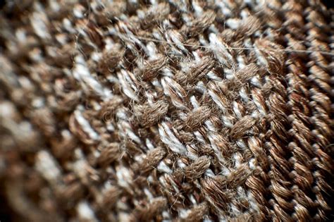Brown Fabric Texture Macro Photo Stock Image Image Of Detail Country
