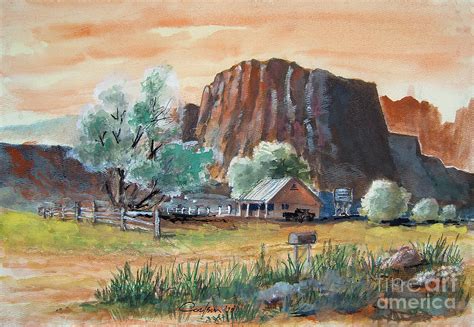 Painted Ranch Painting By Anthony Coulson Fine Art America