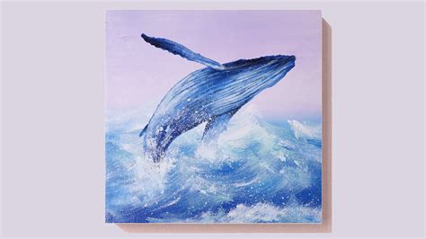 Whale Acrylic Painting Tutorial For Beginners Step By Step Art Ideas