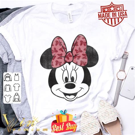 Disney Mickey And Friends Minnie Mouse Classic Bow Portrait Shirt