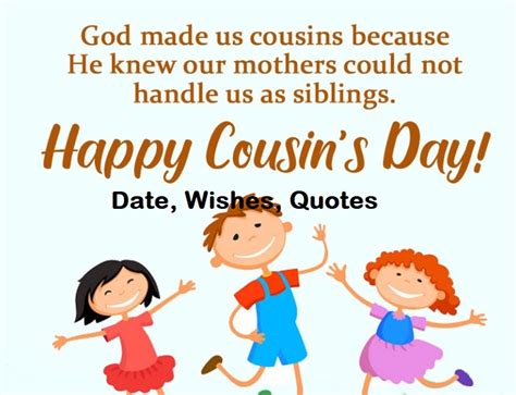 July National Cousins Day Date Wishes Quotes Bd Career Org