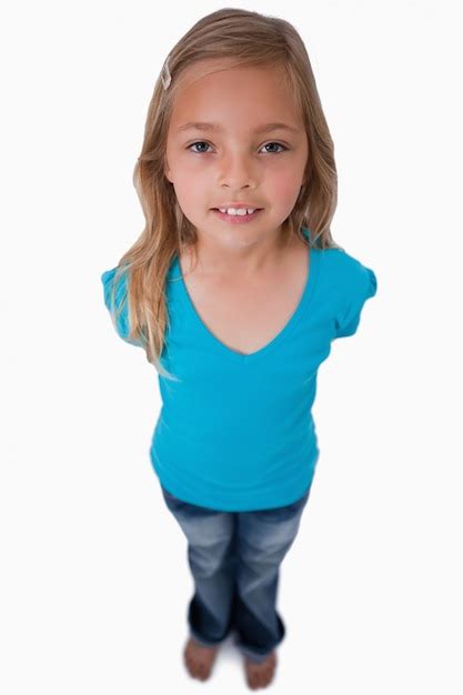 Premium Photo Portrait Of A Young Girl Posing