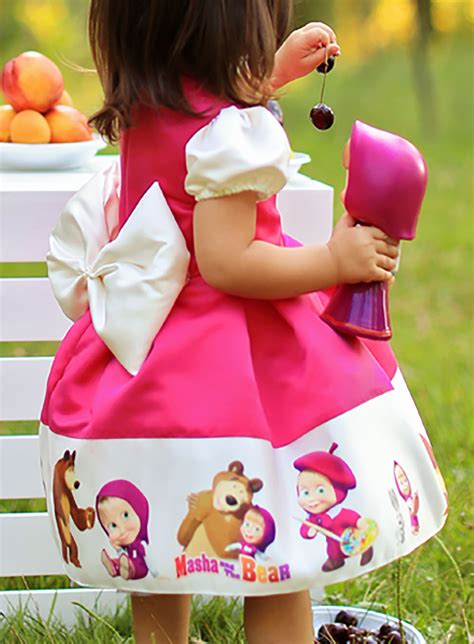 Masha And The Bear Dress Masha And The Bear Party Dresses For Girls