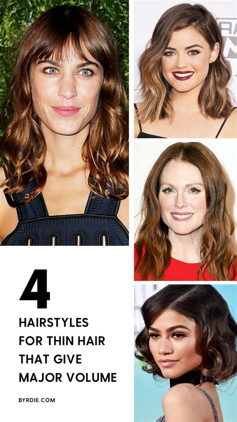 4 Hairstyles For Thin Hair That Give Major Volume Hairstyles For Thin