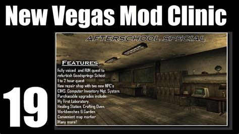 Fallout New Vegas Mod Clinic Part 19 Afterschool Special Youtube
