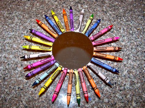 Crafty Confessions Crayon Sunburst Mirror
