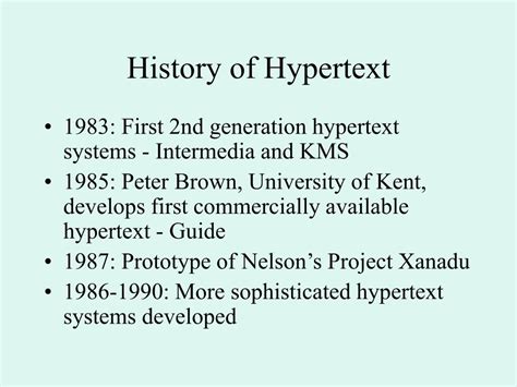 Ppt Hypermedia And Hypertext As Agents Of Change Powerpoint
