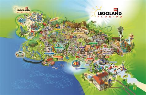 Legoland Florida Christmas Map Coaster Kings Legoland Florida Map